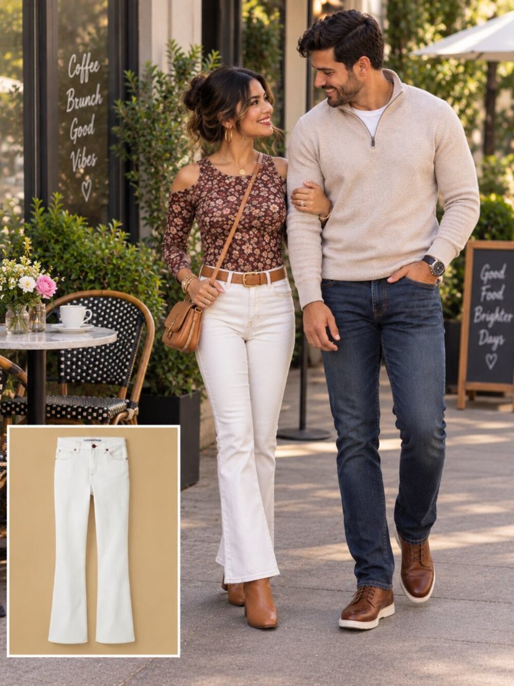Lands' End | NWOT White Bootcut Jeans Size 4 (24" Waist)